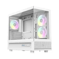 GAMEMAX NEX C31 mATX ház edzett üveg fehér