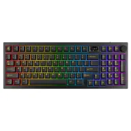 AVAX GM03 PRO 98% Gasket RGB tri-mode mechanic keyboard AVAX EF Silent Hungarian black AVAX GM03EF PRO