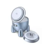 UGREEN MagFlow Vezeték nélküli Mágneses töltő 2in1 Qi2.2 25W ezüst 65300