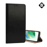 GIGAPACK Samsung A27 5G tok álló valódi bőr flip asztali tartó fekete GP-191799