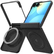 SPIGEN Air Skin Aramid MagSafe tok Samsung Z Flip8 karbon minta fekete ACS11513