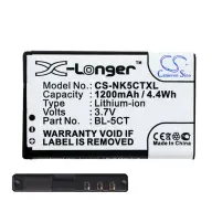 CAMERON SINO Nokia C3-01/C5-00 Li-Ion battery 3.7V/1200mAh BL-5CT compatible BLACK CS-NK5CTXL