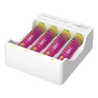 ANSMANN Pure Power Batterie Ladegerät + 4x mikro AAA akku 1001-0182