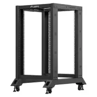 LANBERG OR01-6818-B Nyitott állvány 18U 600x800 Fekete