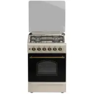 NOVACOOK Retro tűzhely kombinált gázos A 46 l bézs T50GE-RETRO