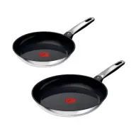TEFAL Emotion Frying pan set 24cm+28cm Black E331S2