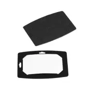 DURABLE Névkitűzőtartó 54x90 mm újrafeldolgozott karton fekete DB827301