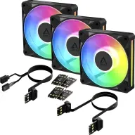 ARCTIC COOLING P12 BioniX A-RGB fekete/fehér 3 darabos szett ACFAN00337A