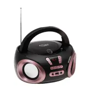 ADLER CD-MP3 Boombox rádióval és USB csatlakozással fekete AD 1181bc