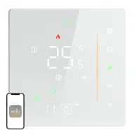 MOES Wi-Fi-termosztát elektromos padlófűtéshez fehér WHT-006-GB-WH-MS