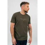 BUDMIL Póló Férfi L khaki-melír