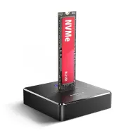 AXAGON ADSA-M2C11 USB-C 10Gbps M.2 NVMe & SATA SSD docking unit black