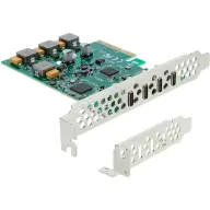 DELOCK PCI Express x4 kártya 4x USB-C 10 Gbps alacsony profilú 90935