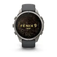 GARMIN Fenix 9 Pro inReach Amoled 47mm Titanium grafitszürke szilikon szíjjal (ED XD) 010-04336-21