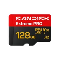 SANDISK Extreme Pro 128GB MicroSDXC 250 MB/s SDSQXCJ-128G-GS6MA