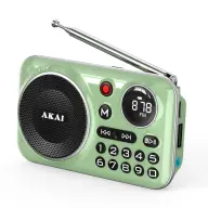 AKAI Hordozható FM rádió MP3 lejátszó Bluetooth 5.3 APR-500