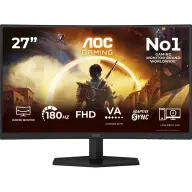 AOC Ívelt gaming monitor 27" FHD 180Hz fekete C27G42FE