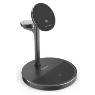 HAMA Vezeték nélküli töltőállvány 3in1 Qi2-Magnet 15W fekete
