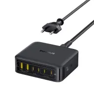 BASEUS EnerFill FH21 töltőállomás 2 USB+4 Type-C aljzat 120W fekete E0120T00