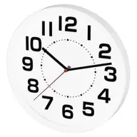 SOMOGYI ELECTRONIC Ceas de perete 25 cm alb