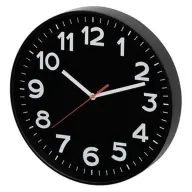 SOMOGYI ELECTRONIC Ceas de perete 30 cm negru