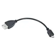 LANBERG USB Micro USB transformator Crno 15cm OEM-0006