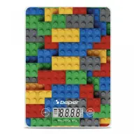 BEPER P102BIL005 Digital kitchen scale colorful brick pattern