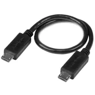 STARTECH Micro USB Connector Black 20cm UUUSBOTG8IN
