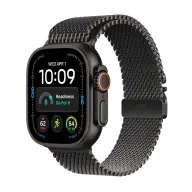 APPLE Watch Ultra 4 GPS + Cellular 49mm fekete titán tok fekete titán milánói szíj M mjav4qh/a
