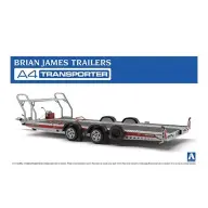 AOSHIMA 1/24 Brian James Trailers A4 Transporter autó modell