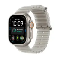APPLE Watch Ultra 4 GPS + Cellular 49mm natúr titán tok áttetsző szürke óceán szíj mjad4qh/a