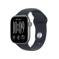 APPLE Watch Series 12 GPS 42mm astrogrey aluminum case navy blue sport strap S/M mje74mp/a