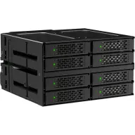 ICYDOCK ToughArmor MB508V5P-B 8x U.2/U.3 NVMe SSD mobilrack fekete