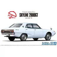 AOSHIMA Nissan Skyline 2000GT GC110 1972 autó modell AO63705