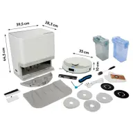 MEDION Robotporszívó és felmosó MD12039 X55SW+ Pro fekete 50077778