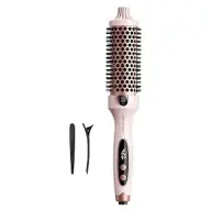 WAVYTALK Thermal brush with detangling brush and hair clip 68W pink