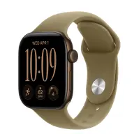 APPLE Watch Series 12 GPS + Cellular 42mm sötétbronz alumínium tok olíva sportszíj S/M MJG44ZR/A