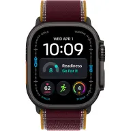 APPLE Watch Ultra 4 GPS + Cellular 49mm fekete titán tok burgundi terep pánt S/M mjc34qf/a