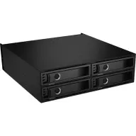 ICY BOX IB-2242U2K 4x 2.5" U.2 SSD mobil rack fekete 60799