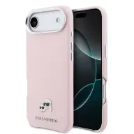 KARL LAGERFELD PU Karl & Choupette Heads Pins MagSafe tok Apple iPhone Air rózsaszín KLHMP17M6PFKCLP