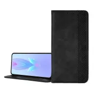 GIGAPACK infinix zero 40 5g tok álló. bőr hatású flip. mozaik. fekete
