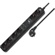BRENNENSTUHL Connect Eco-Line WiFi Elosztó 6 aljzat 1.5m fekete kapcsolós 1159760946