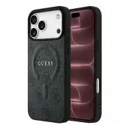 GUESS Szilikon tok Guess 4G Ring iPhone 18 Pro Max / 17 Pro Max fekete GUHMP18XP4MSEGK