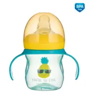 CANPOL BABIES Training drinking cup with silicone valve SO COOL 150 ml turquoise