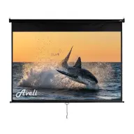 AVELI Wall projection screen 200x125cm 92" 16:10 black casing XRT-00106B