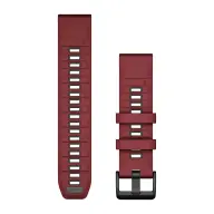 GARMIN Óraszíj 22 mm bordó/grafit szilikon (QuickFit)