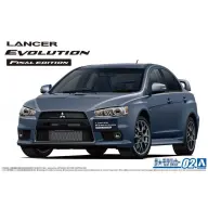 AOSHIMA Mitsubishi CZ4A Lancer Evolution X Final Edition 2015 autó modell AO57957