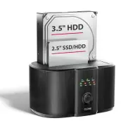 AXAGON ADSA-SC USB-C 5Gbps prispajanje i kloniranje stanica crno