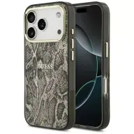 GUESS Python Pattern MagSafe tok iPhone 17 Pro barna-arany GUHMP17LHIMPYGW