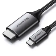 UGREEN USB 2.0 Type C HDMI Átalakító Fekete-Szürke 1.5m 50570